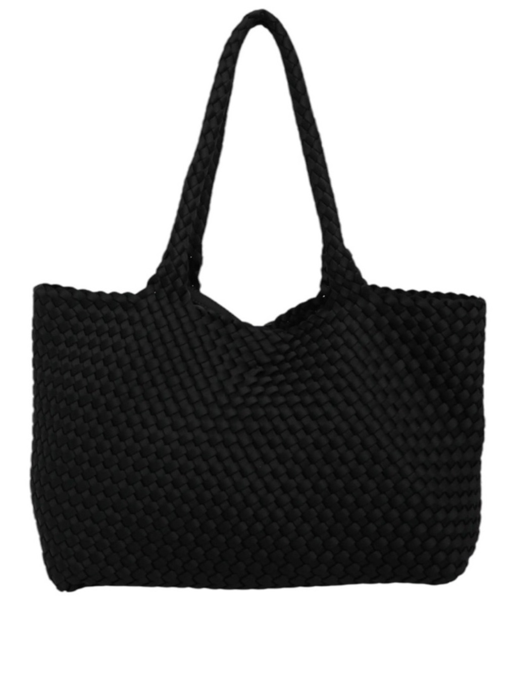 BCBG Maxazria Woven Large Tote Bag and Pouch Set